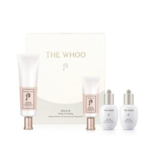 [더후] 공진향설 미백 톤업선 기획세트 백탁 없이 부드럽게 발리며 피부를 즉각적으로 화사하게 연출해주는 톤업 선